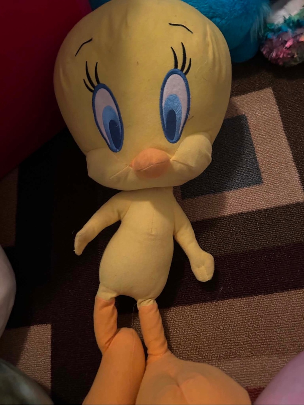 Vintage 1997 Looney Tunes Tweety Bird Plush Stuffed Animal Play by Play Warner B